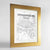 Framed Johannesburg Map Art Print 24x36" Gold frame Point Two Design Group