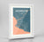Framed Monrovia Map Art Print 24x36" Traditional White frame Point Two Design Group
