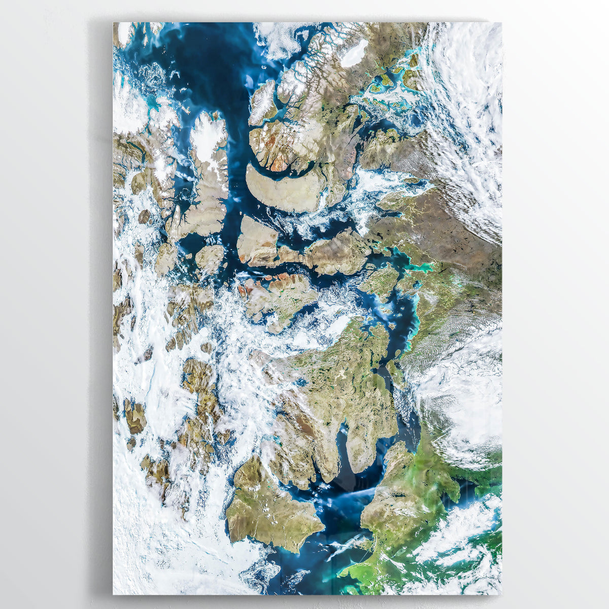 Northwest Passage Earth Photography - Floating Acrylic Art