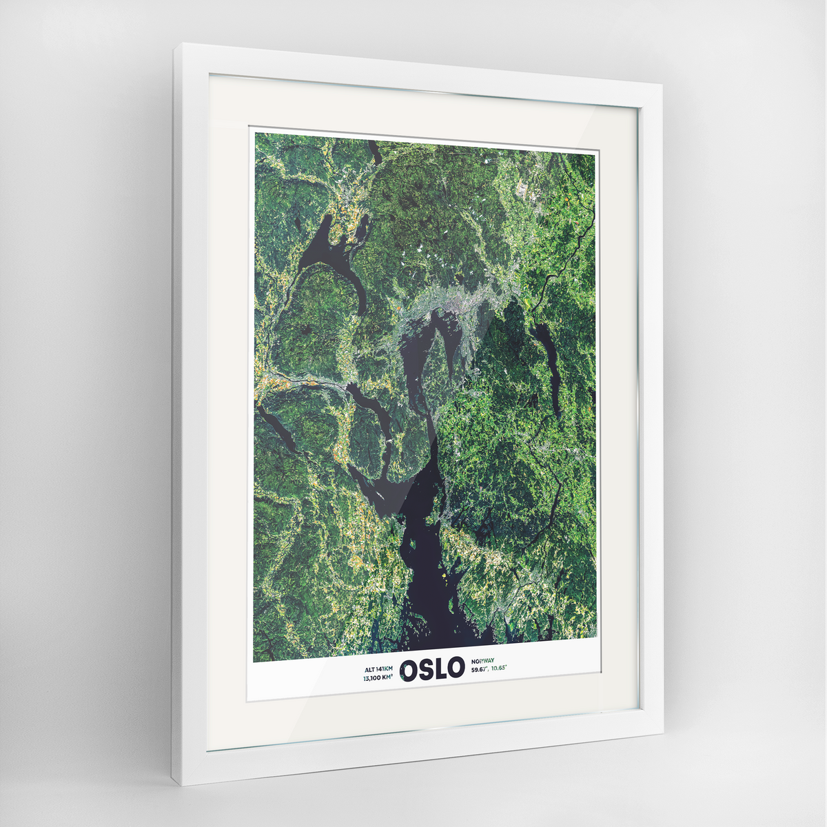 Oslo Norway Earth Photography Art Print - Framed