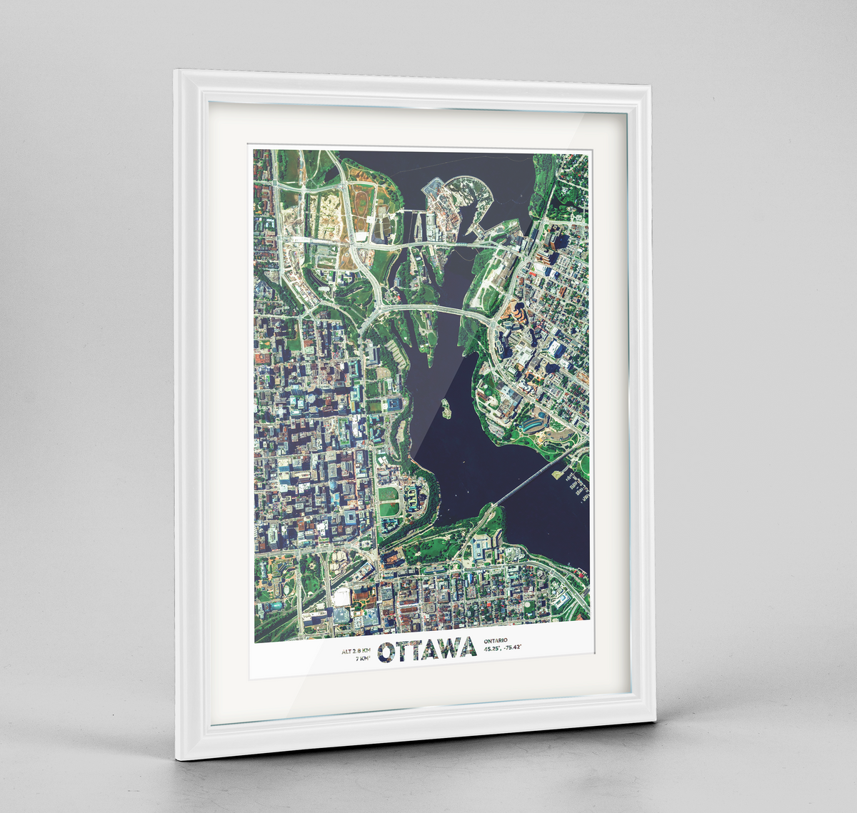 Ottawa Earth Photography Art Print - Framed