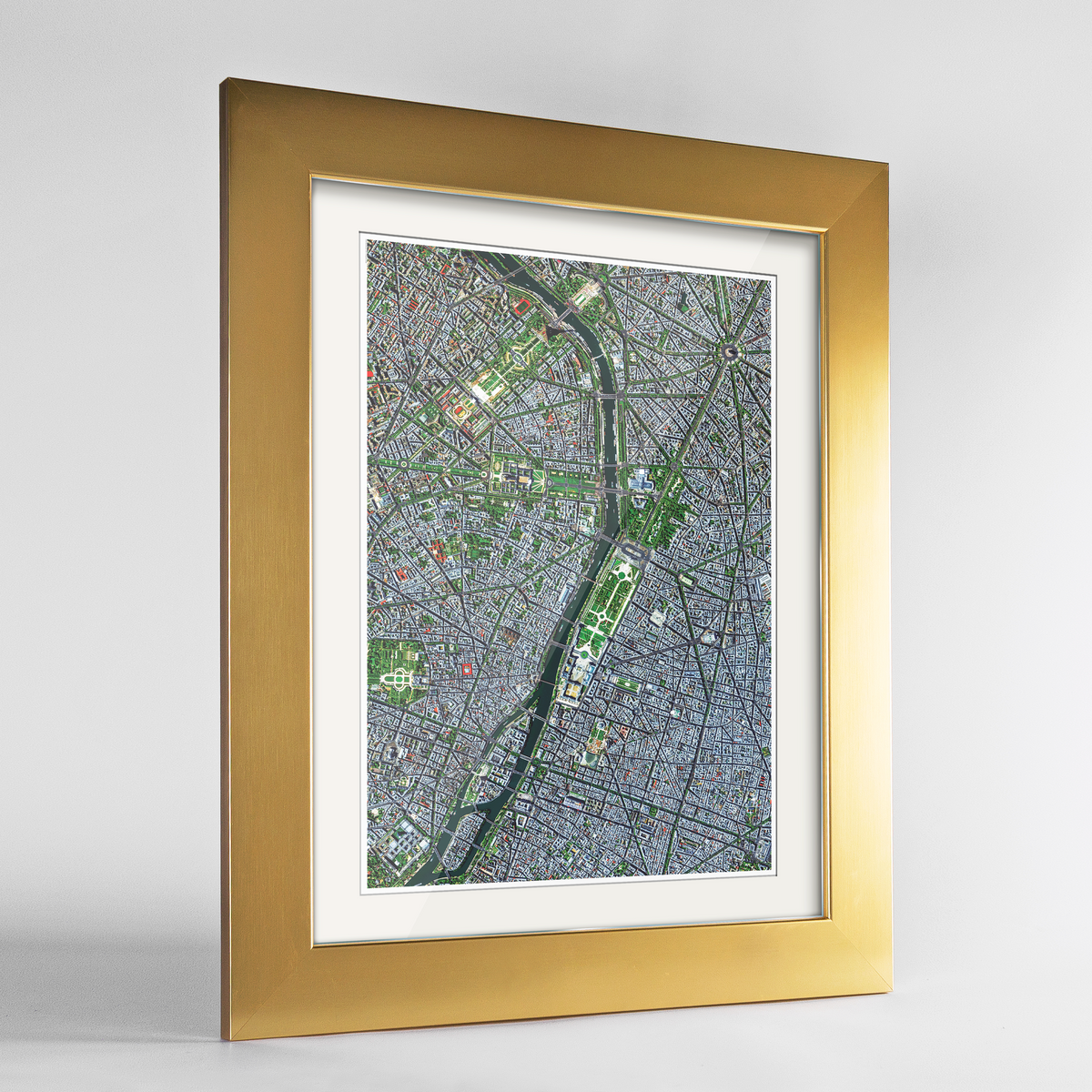 Paris Earth Photography Art Print - Framed