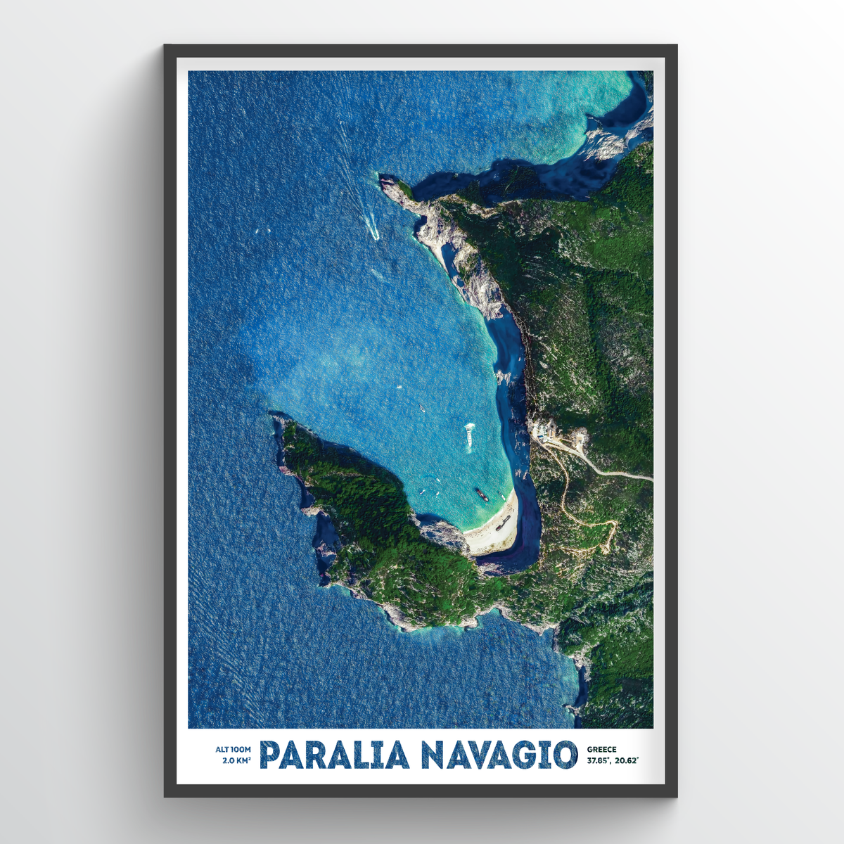 Paralia Navagio Earth Photography - Art Print