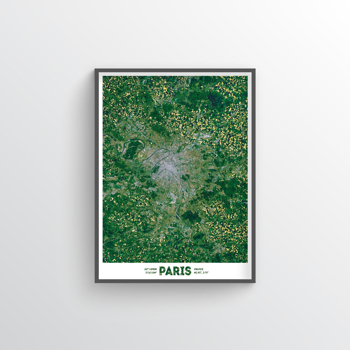 Greater Paris Earth Photography - Art Print