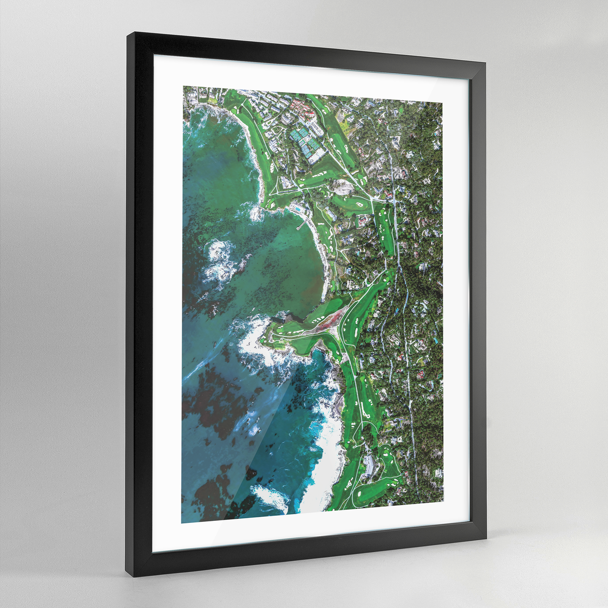 Pebble Beach Earth Photography Art Print - Framed