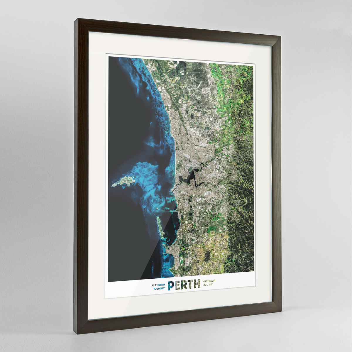 Perth Earth Photography Art Print - Framed