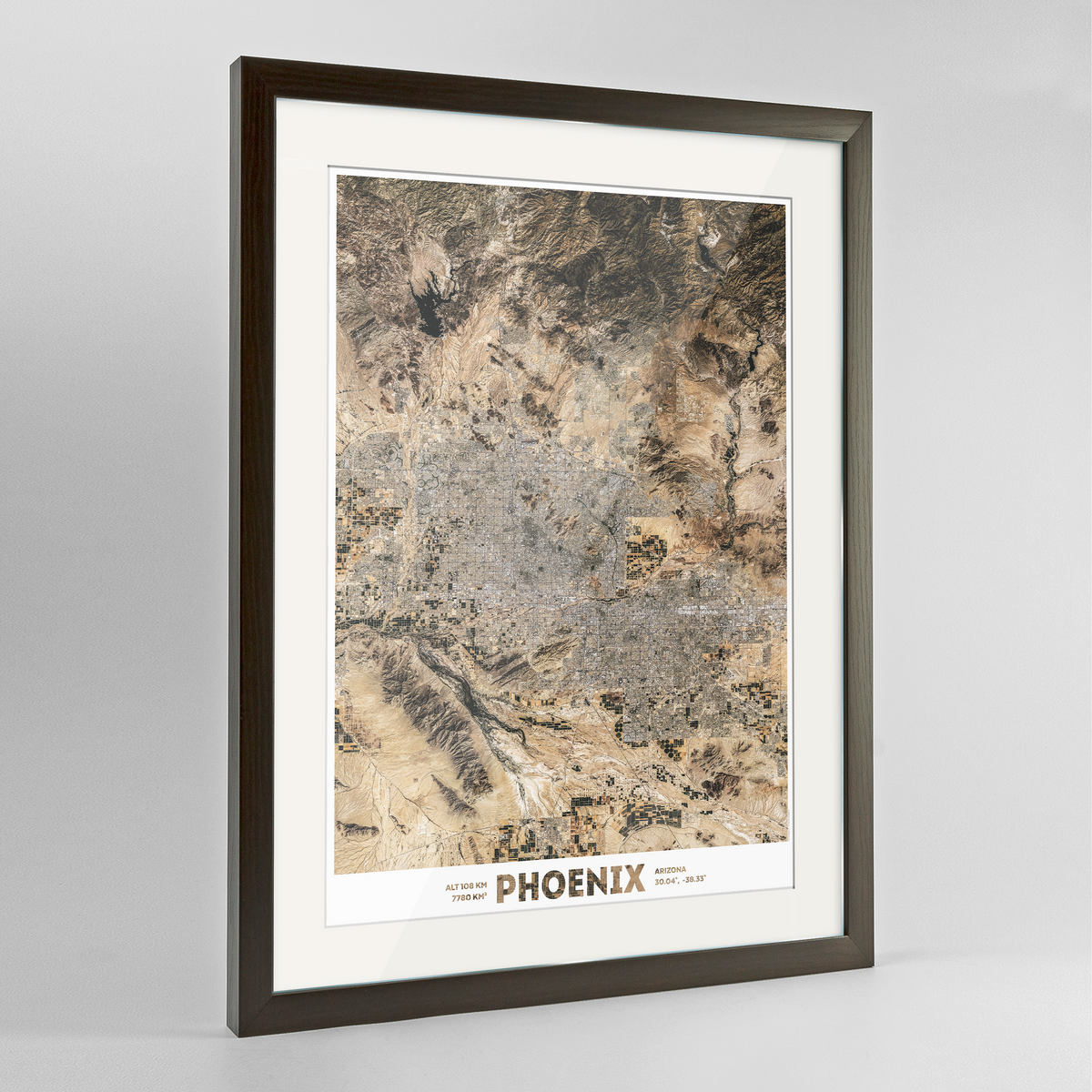 Phoenix Earth Photography Art Print - Framed