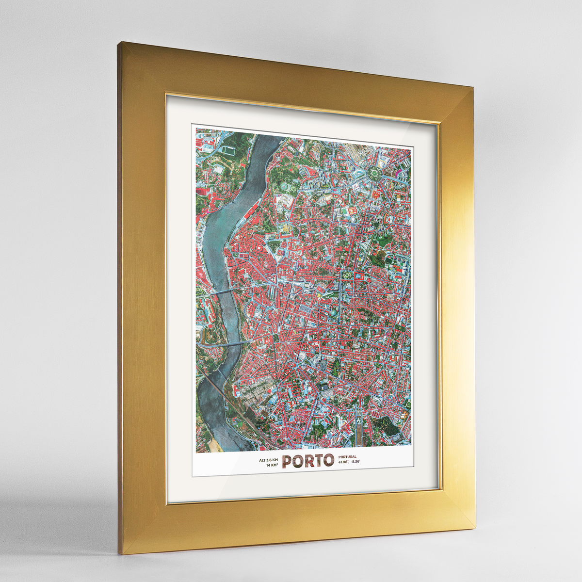 Porto Earth Photography Art Print - Framed