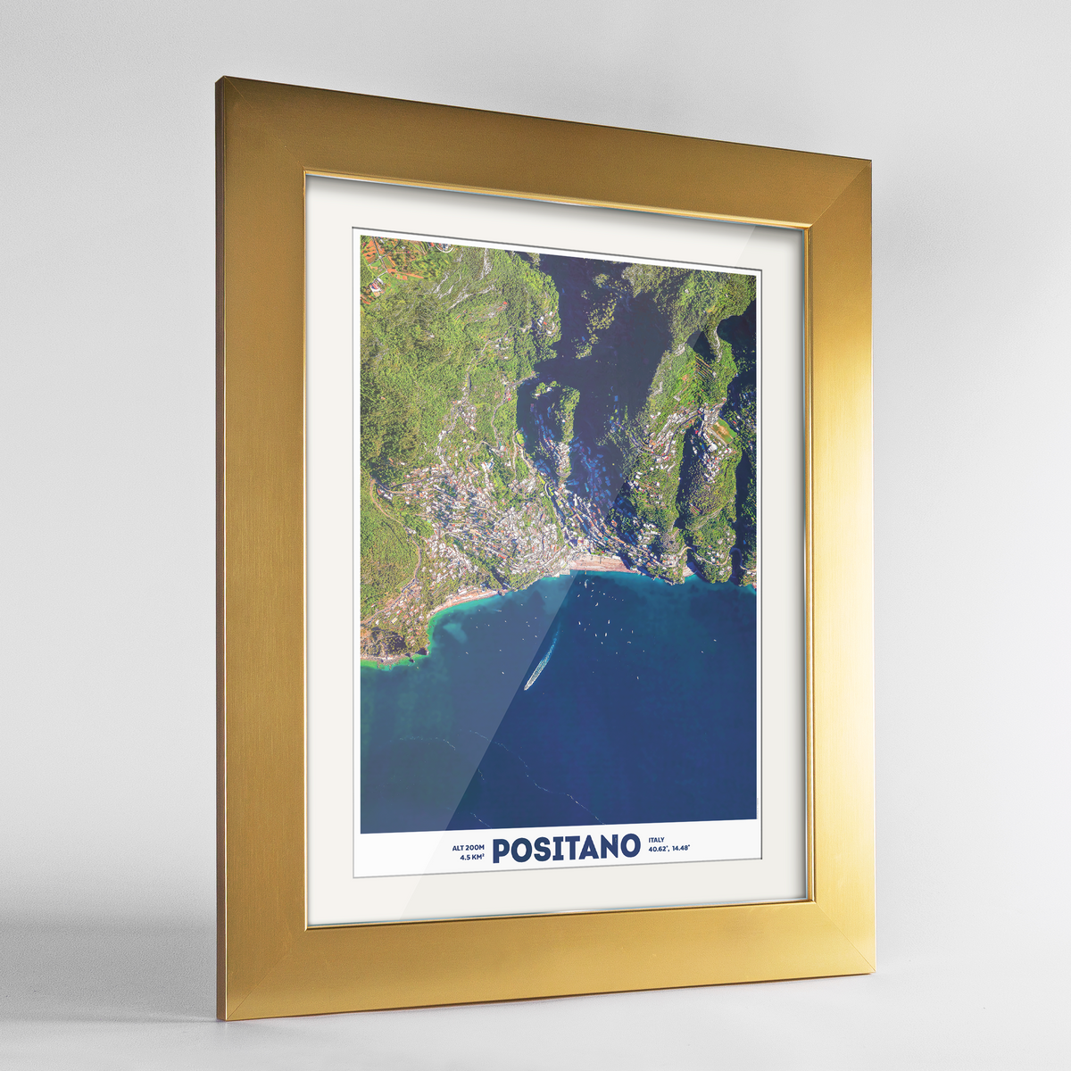 Positano Earth Photography Art Print - Framed