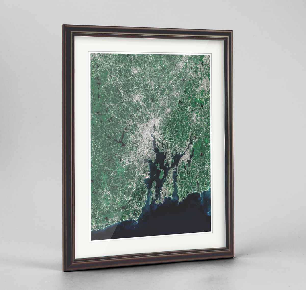 Houston Earth Photography Art Print - Framed