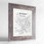 Framed Riyadh Map Art Print 24x36" Western Grey frame Point Two Design Group