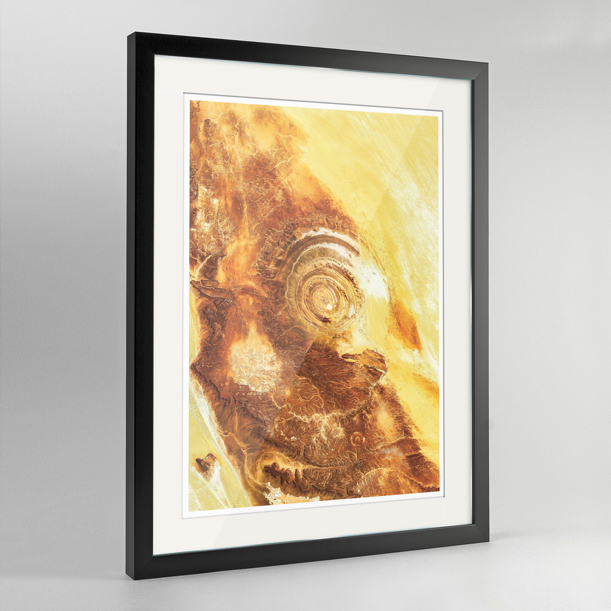 Richat Structure Earth Photography Art Print - Framed