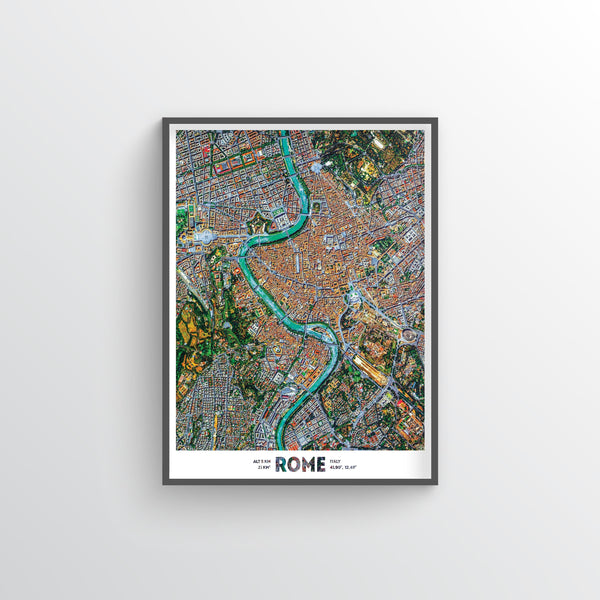 Fine Art Photography Prints of Rome - Satellite Images of Earth - Point ...