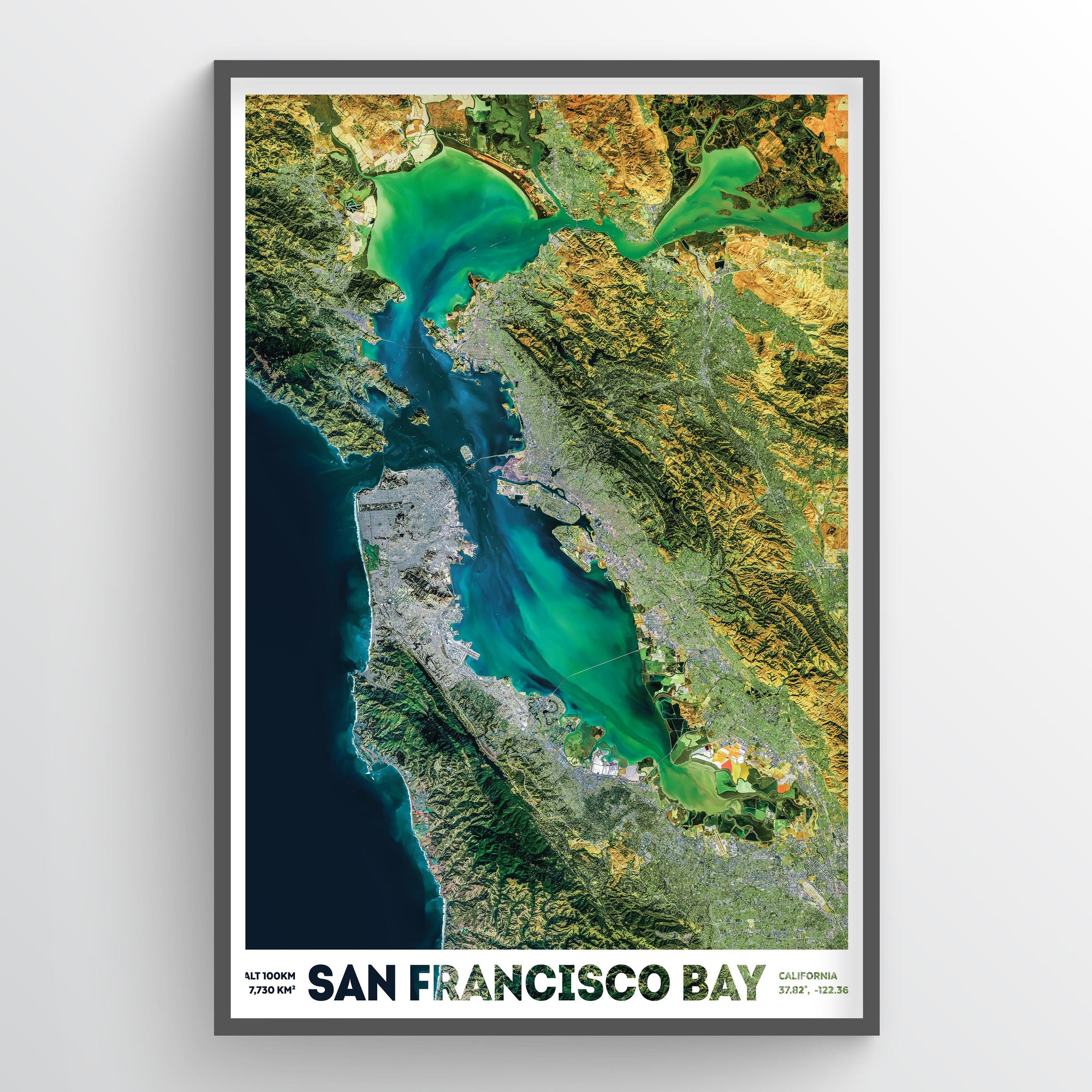 San Francisco Bay from Space - Fine Art