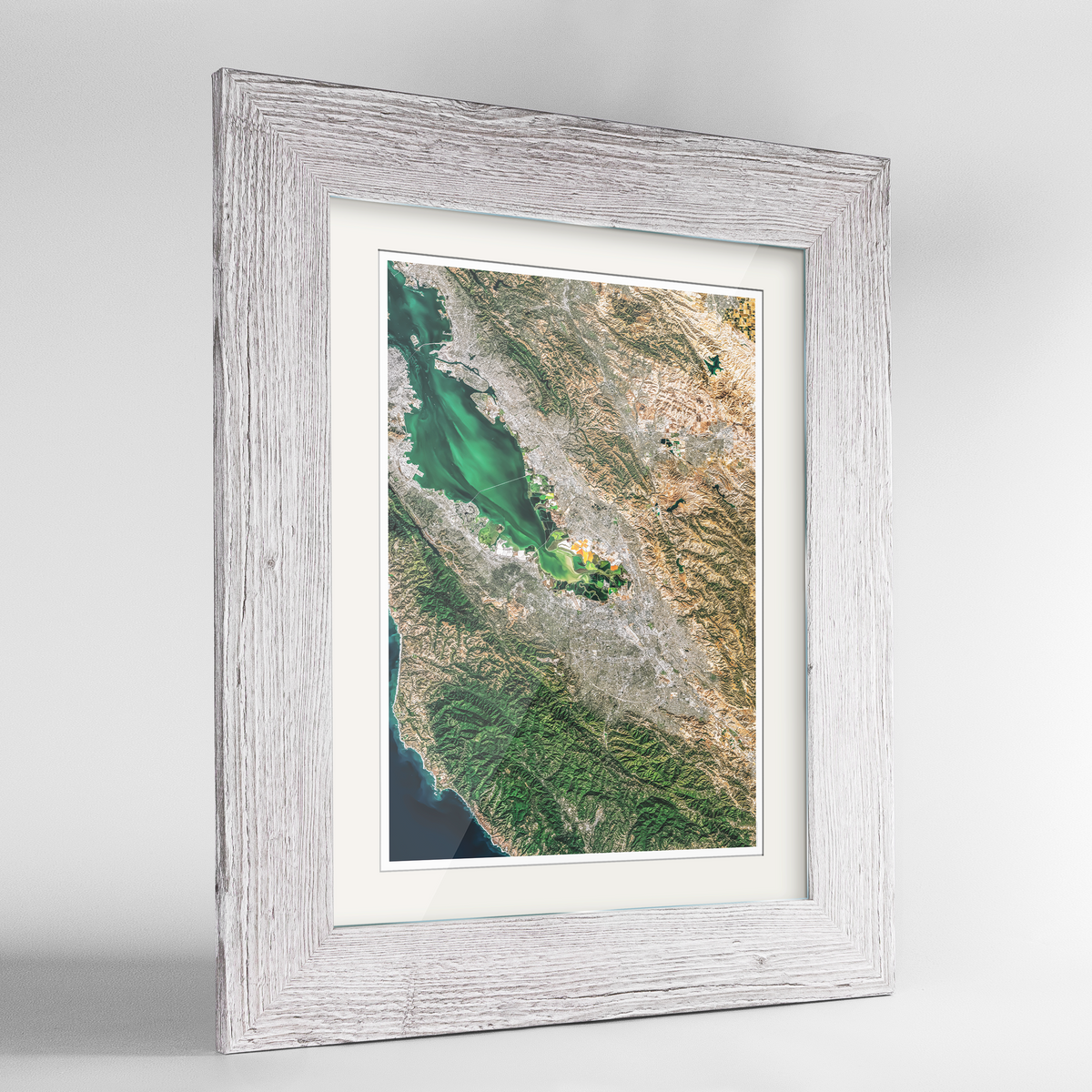 San Jose Earth Photography Art Print - Framed