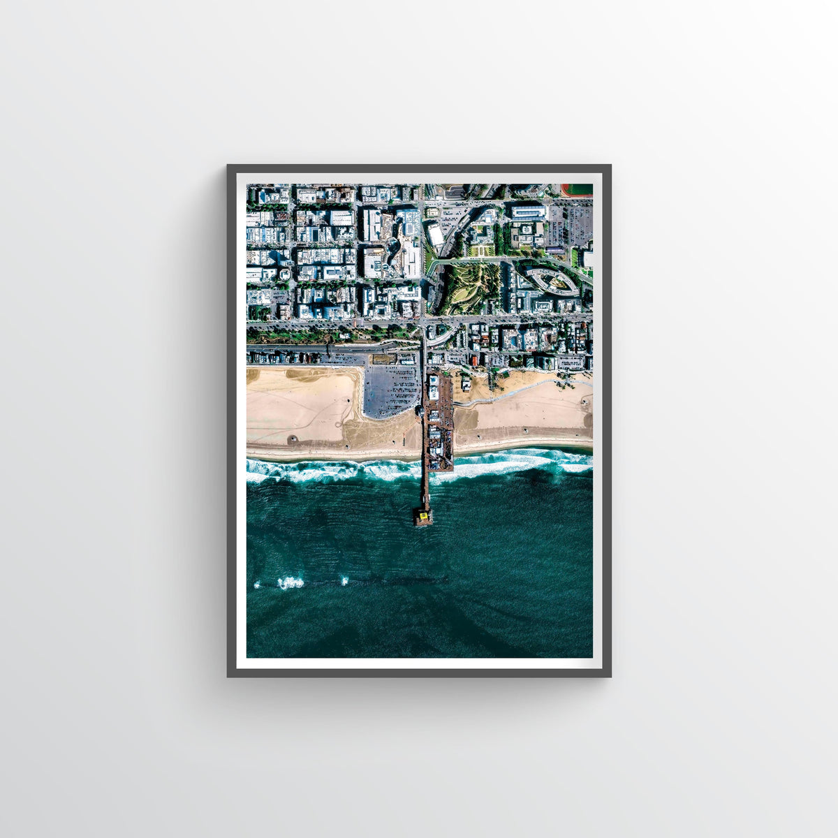 Santa Monica Pier Earth Photography - Art Print