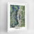 Greater Seattle Earth Photography Art Print - Framed