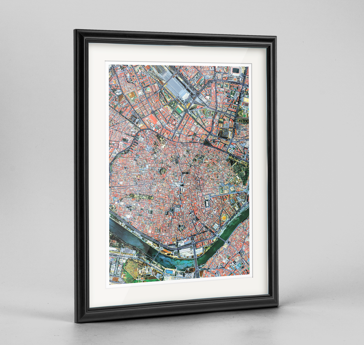 Seville Earth Photography Art Print - Framed