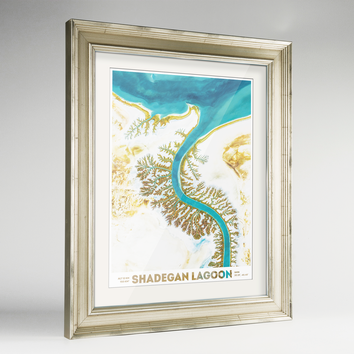 Shadegan Lagoon Art Print - Framed
