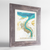 Shadegan Lagoon Art Print - Framed