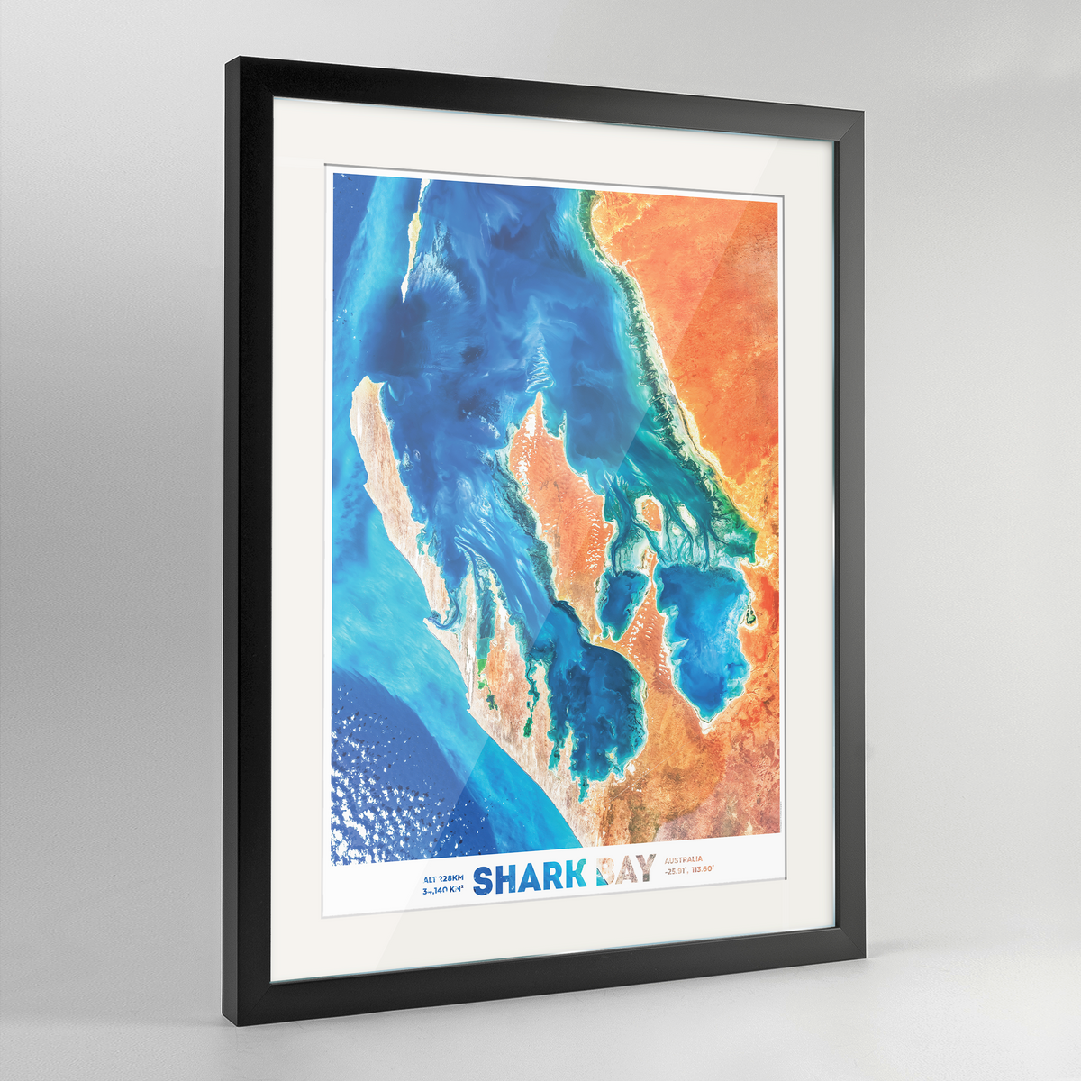Shark Bay Earth Photography Art Print - Framed