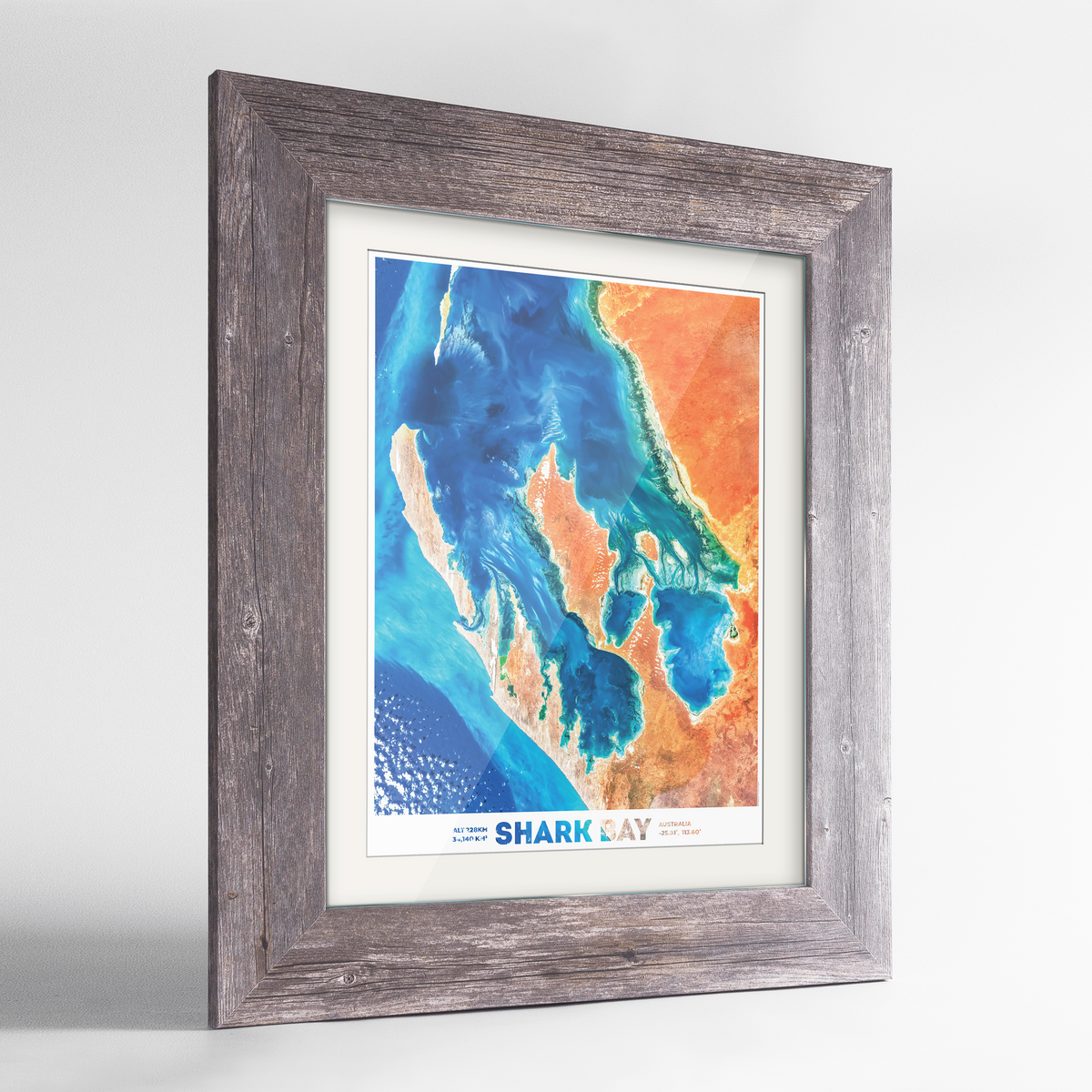 Shark Bay Earth Photography Art Print - Framed
