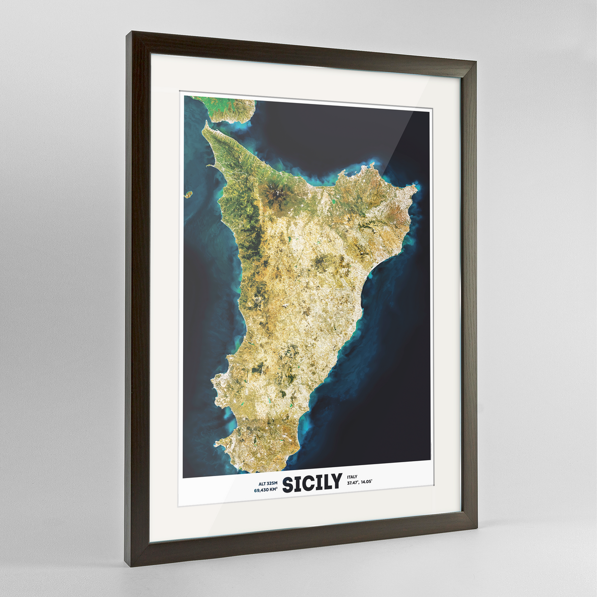 Sicily Earth Photography Art Print - Framed