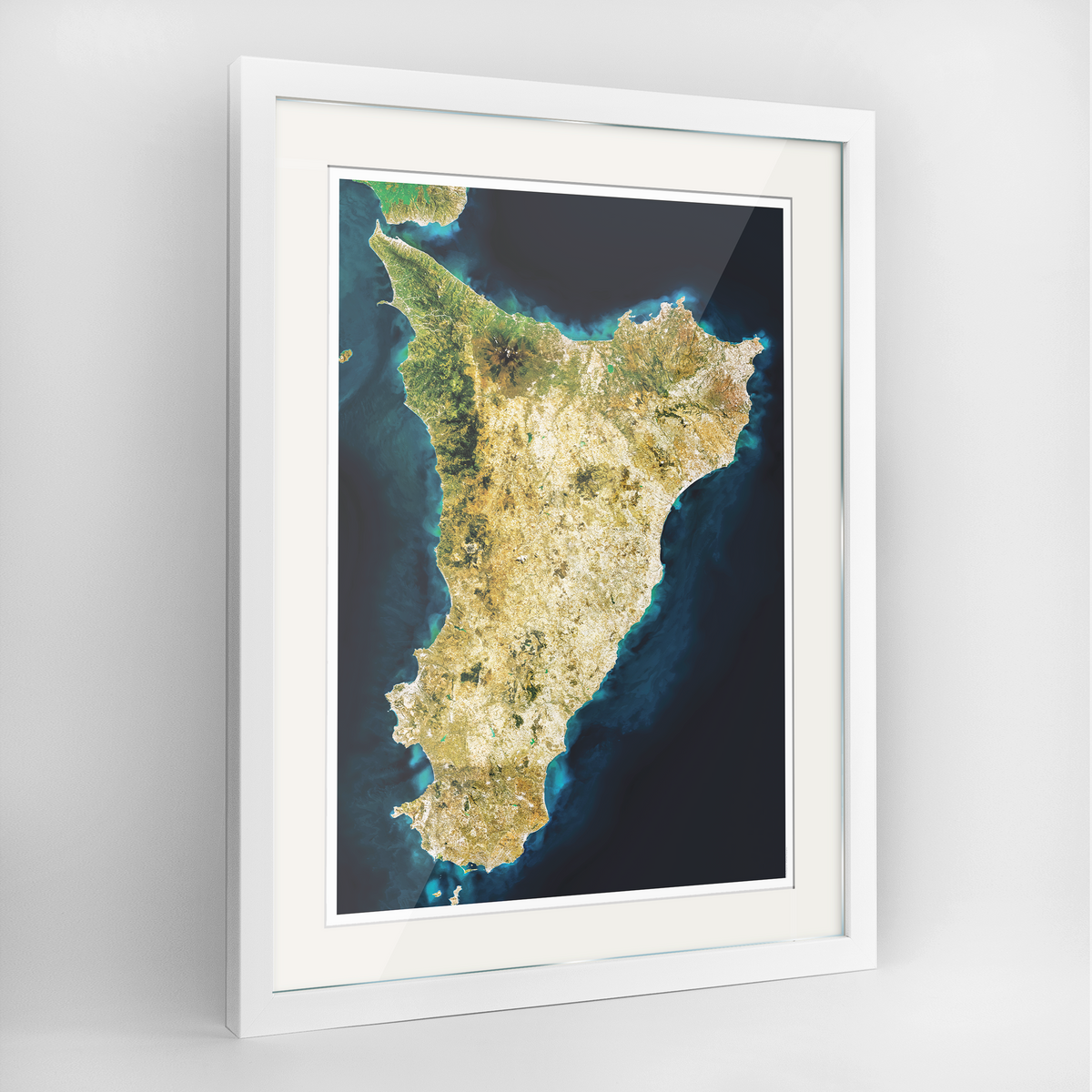 Sicily Earth Photography Art Print - Framed