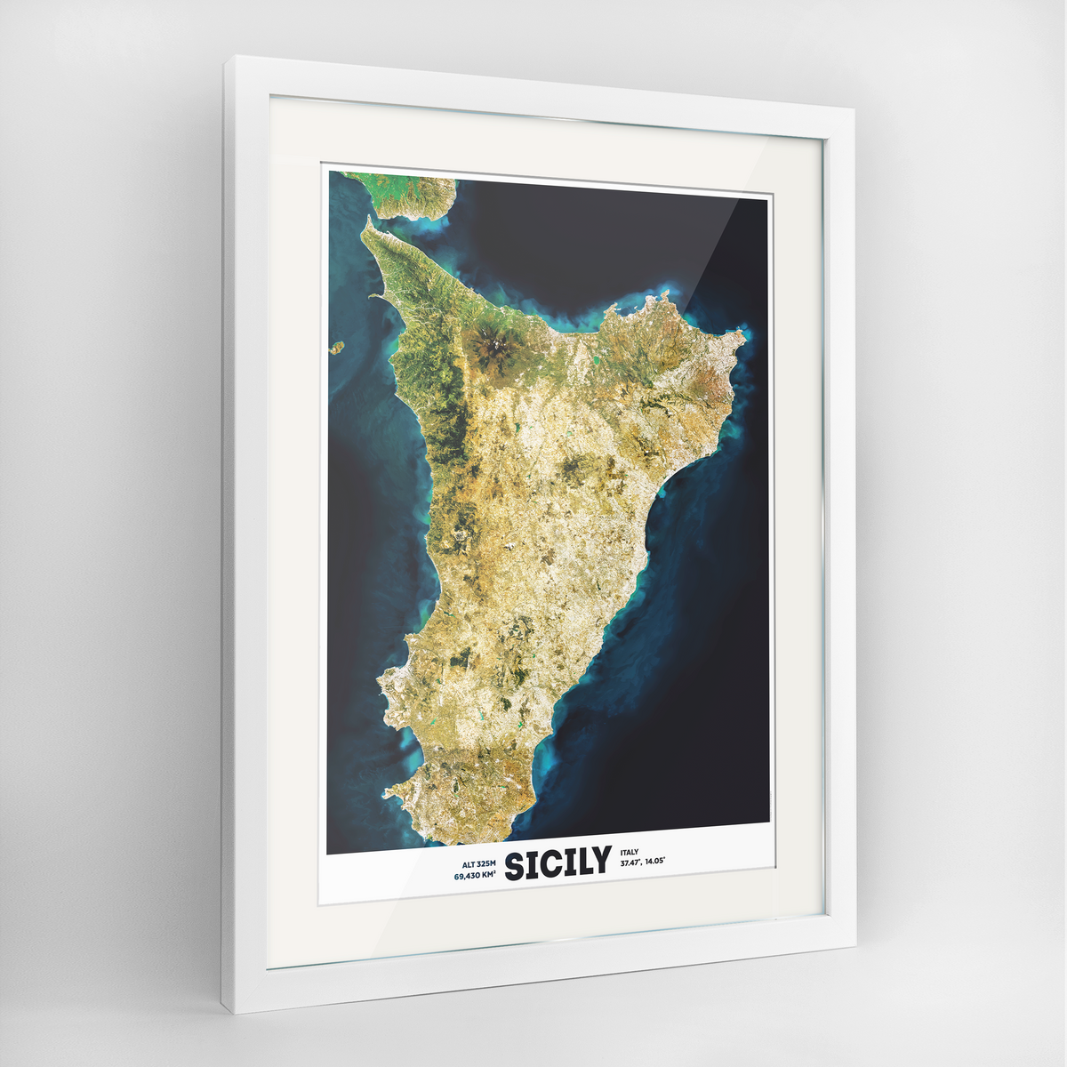 Sicily Earth Photography Art Print - Framed