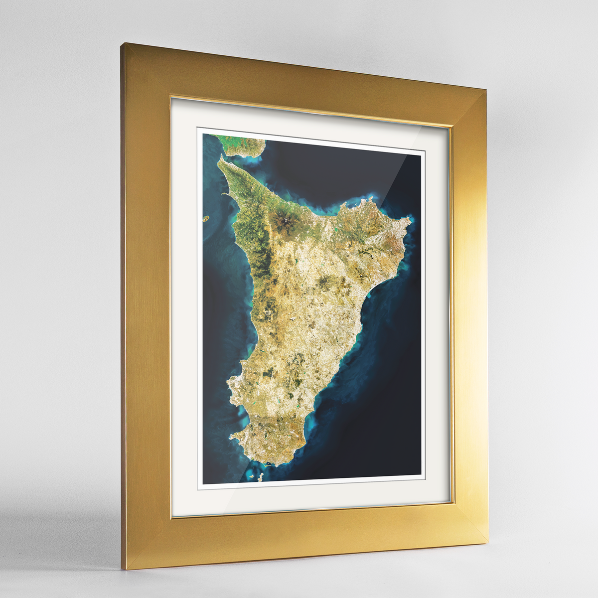 Sicily Earth Photography Art Print - Framed