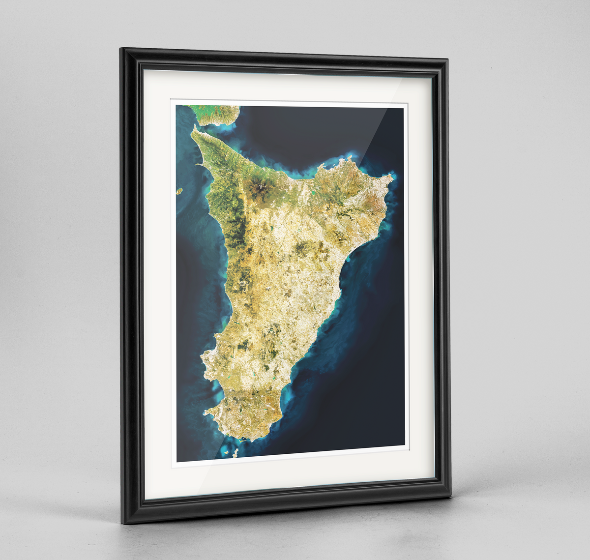 Sicily Earth Photography Art Print - Framed