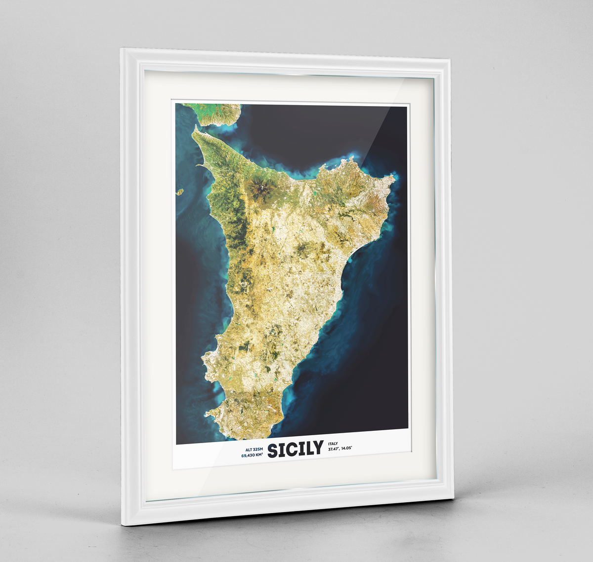 Sicily Earth Photography Art Print - Framed