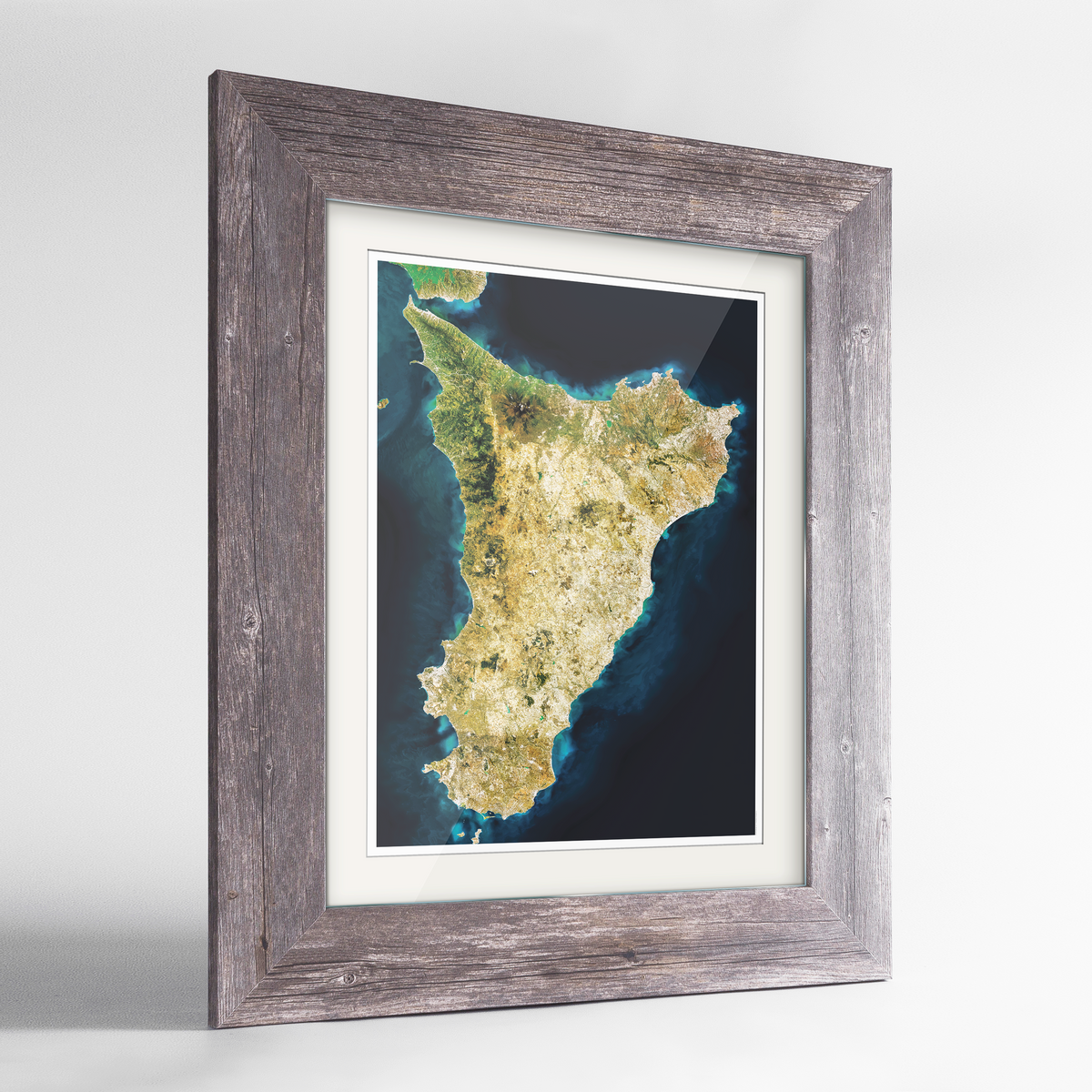 Sicily Earth Photography Art Print - Framed