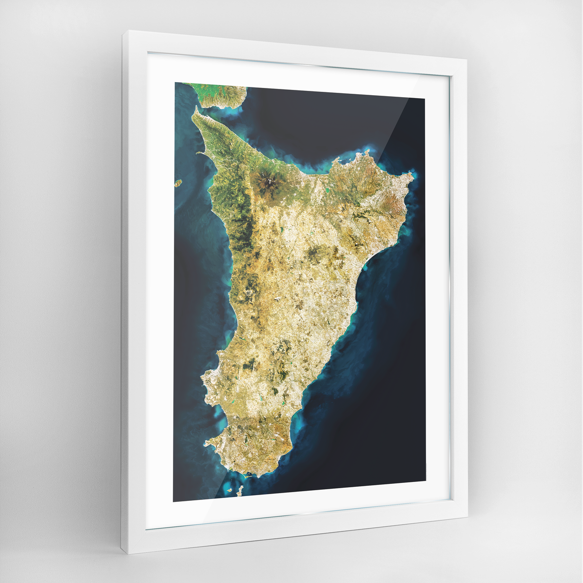 Sicily Earth Photography Art Print - Framed