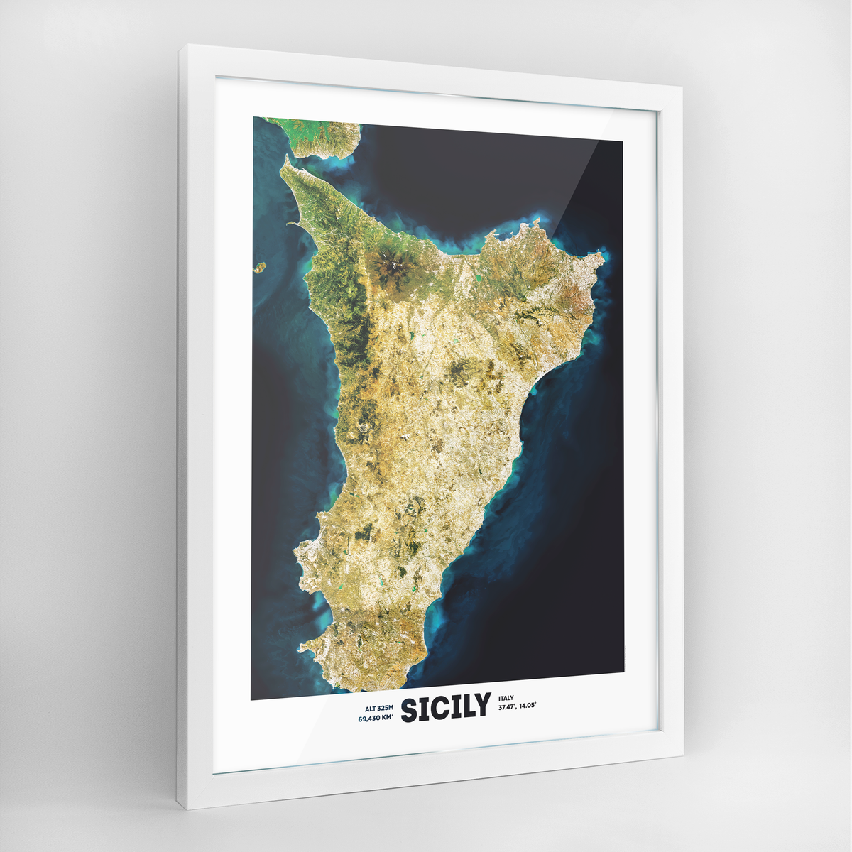 Sicily Earth Photography Art Print - Framed