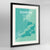 Framed Dunedin Map Art Print 24x36" Contemporary Black frame Point Two Design Group