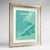 Framed Dunedin Map Art Print 24x36" Champagne frame Point Two Design Group