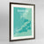 Framed Dunedin Map Art Print 24x36" Contemporary Walnut frame Point Two Design Group