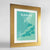 Framed Dunedin Map Art Print 24x36" Gold frame Point Two Design Group