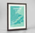 Framed Dunedin Map Art Print 24x36" Traditional Walnut frame Point Two Design Group