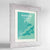 Framed Dunedin Map Art Print 24x36" Western White frame Point Two Design Group