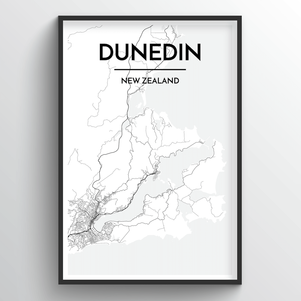 Dunedin Map Art Print - Point Two Design
