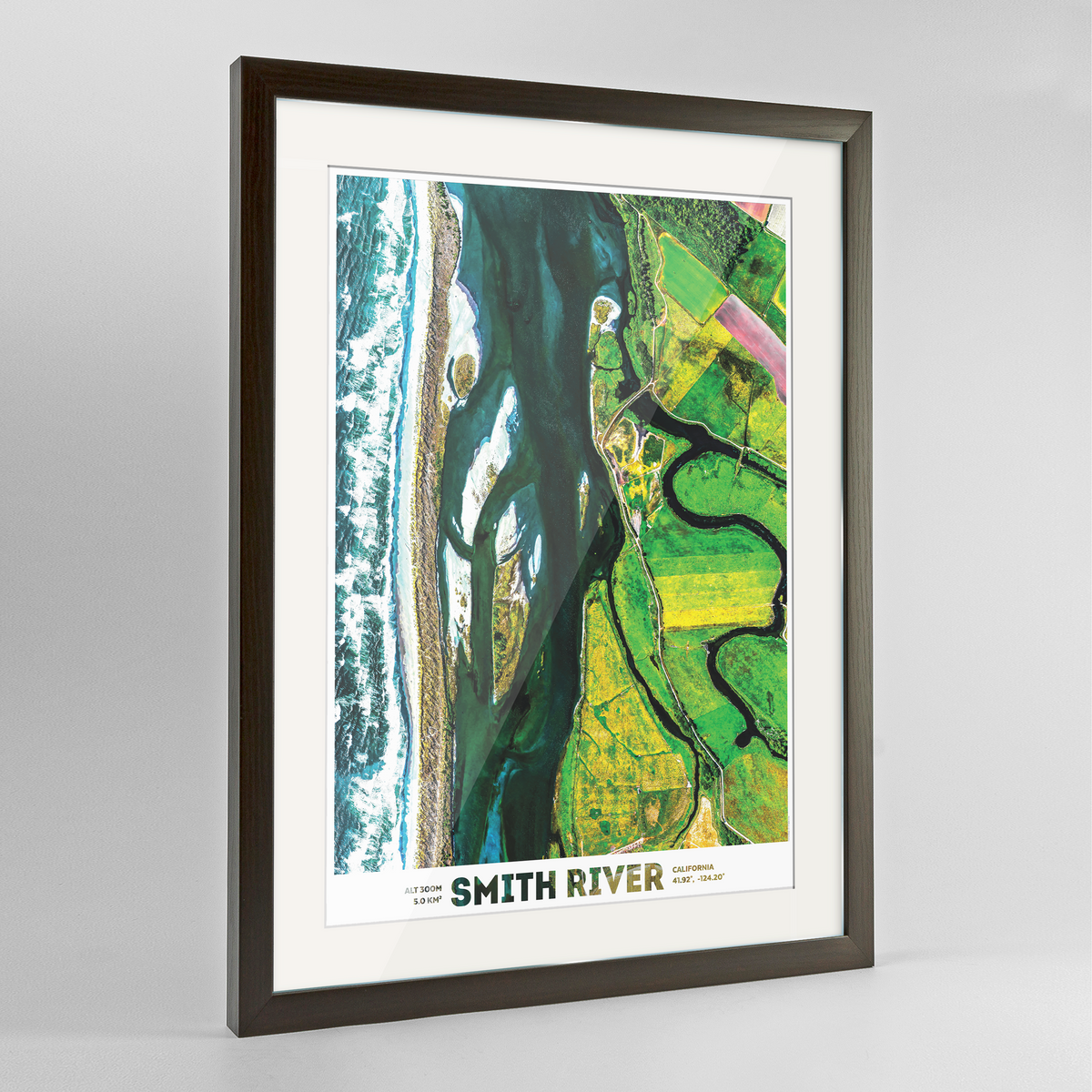 Smith River Earth Photography Art Print - Framed