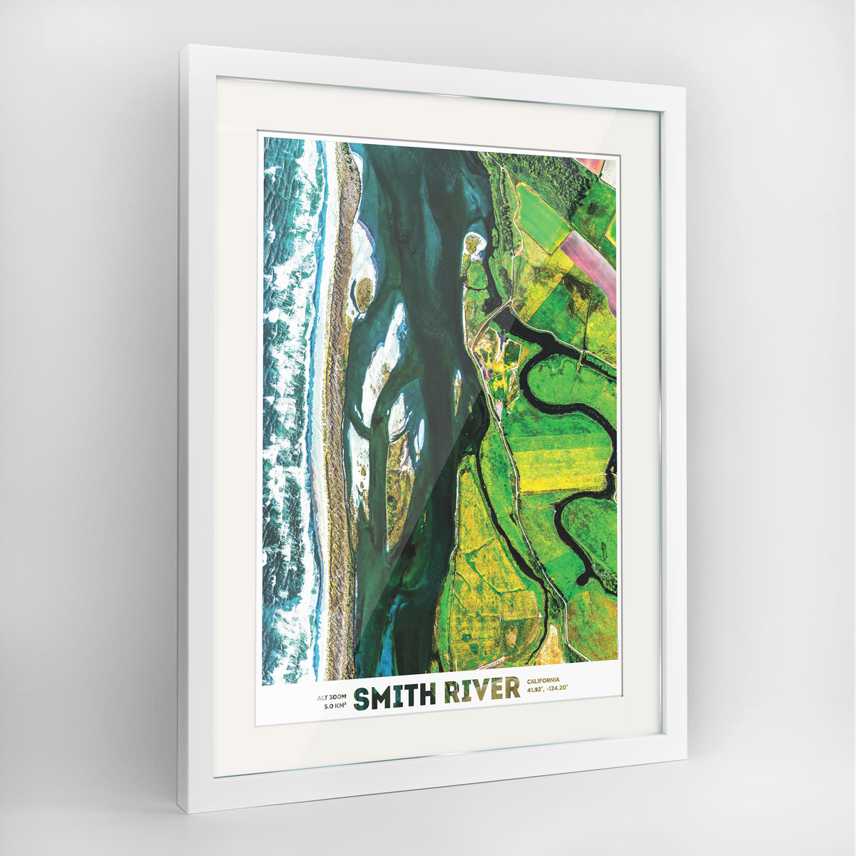 Smith River Earth Photography Art Print - Framed