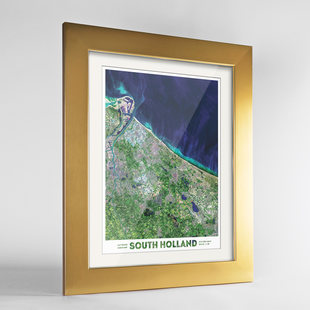 South Holland Earth Photography Art Print - Framed