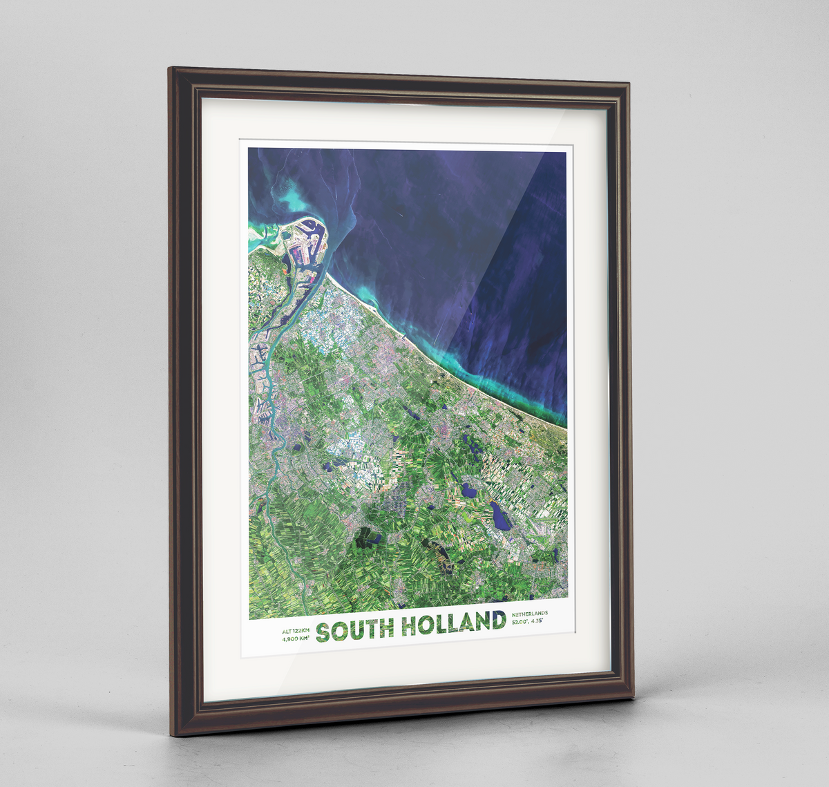 South Holland Earth Photography Art Print - Framed