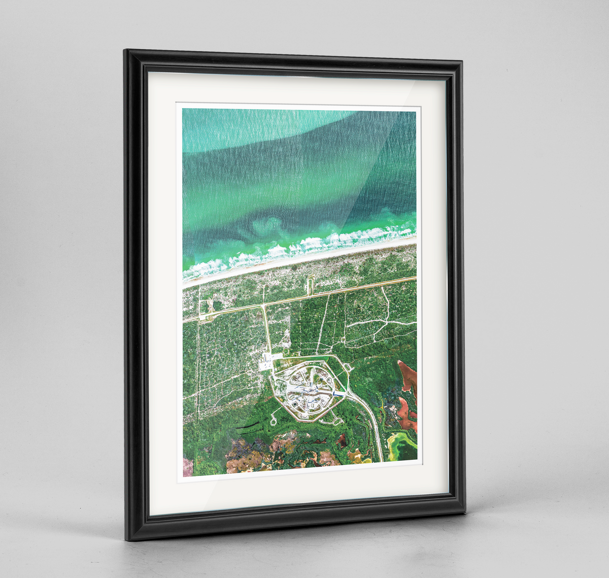 SpaceX Earth Photography Art Print - Framed