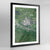 Springfield Massachusetts Earth Photography Art Print - Framed