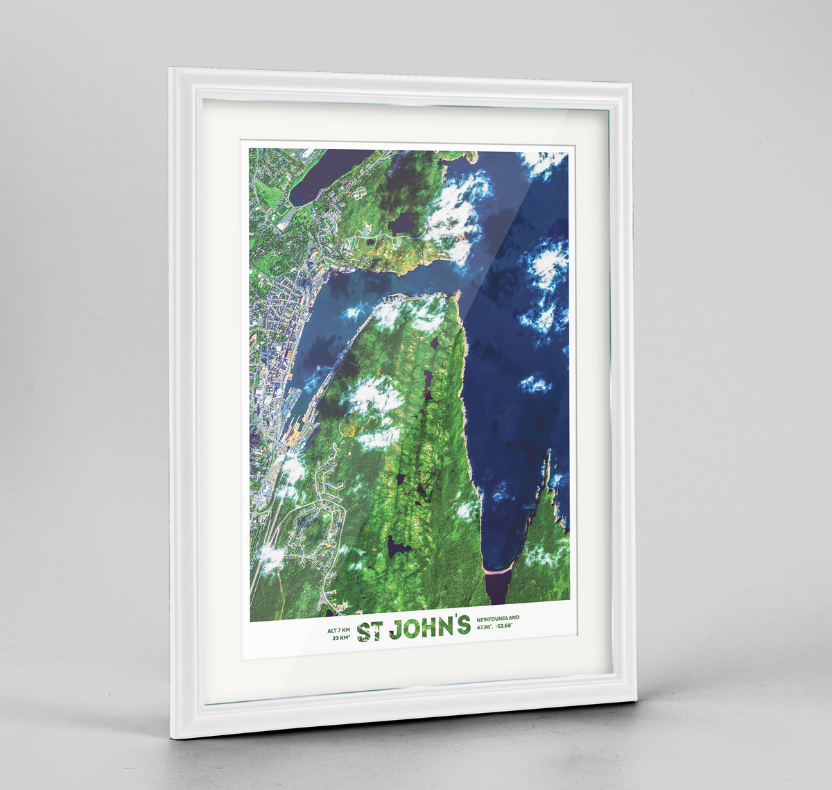 St John&#39;s Earth Photography Art Print - Framed