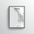 Perth City Map Art Print - Point Two Design